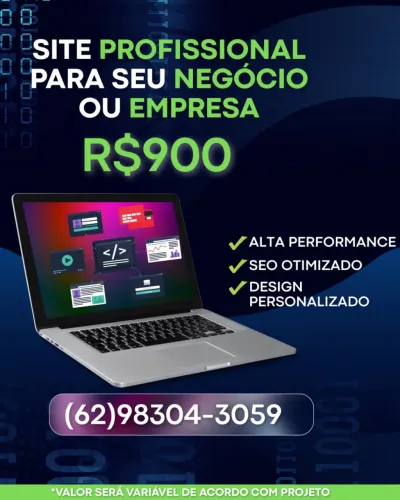Site Profissional para Sua Empresa ou Negócio | R$900 | Otimizado | Entrega em 72h