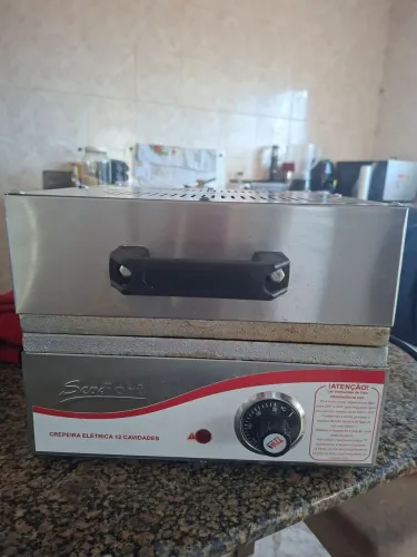 Máquina de crepe suíço com 12 cavidades