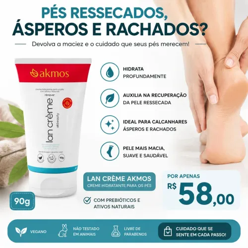 Hidratação para pes ressecados e rachados