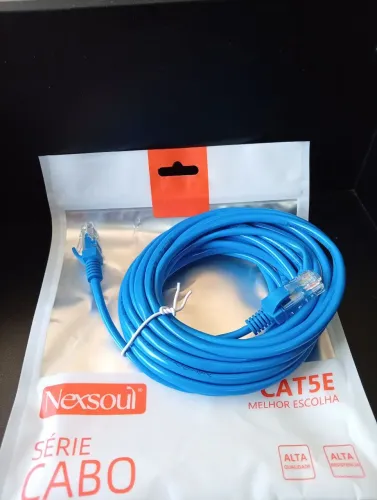 Cabo de rede internet cat5e 5 mts