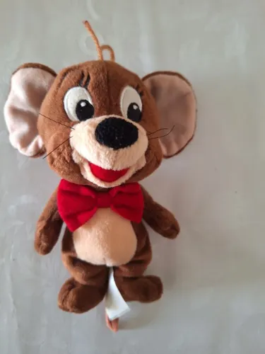 Boneco Pelúcia do Jerry ( Tom &Jerry) 20 cm c/gravata original Cartoon seminovo ótimo