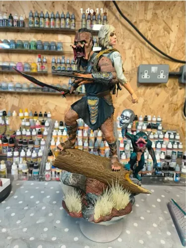 Diorama Dek & Thia - Terras Selvagens - Decoração em Resina - Pintura Artesanal