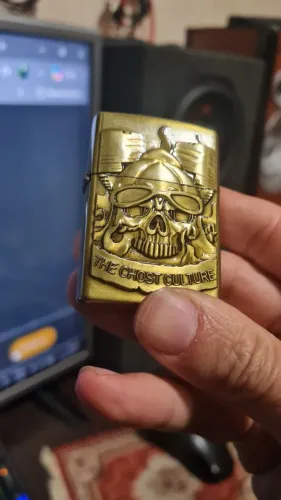 Isqueiro tipo Zippo Zerado com 2 kits pavios mais pedras e Fluido