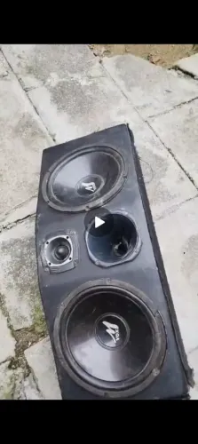 Caixa Trio Bob 2x 12 M Vox + Corneta + Tweeter - Som Automotivo"