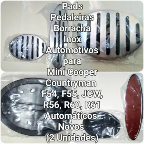 Capas dos Pedais do Acelerador e Freio Mini Cooper Countryman