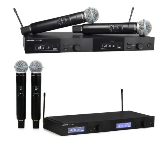 Microfone sem fio sistema Sf Shure SLXD24D B58 NOVO LACRADO