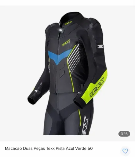 Macacão de moto pista unisex TEXX NOVO