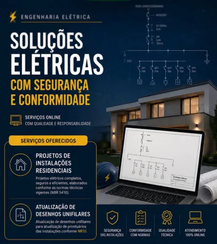 Elaboração /atualização de desenhos unifilar das instalações elétricas.