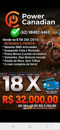 Ktm 350cc enduro toda revidada de 32k por 28.000,00