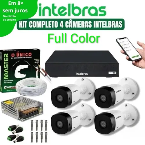 CÂMERAS DE SEGURANÇA PROFISSIONAL FULLHD; Completo com instalação.