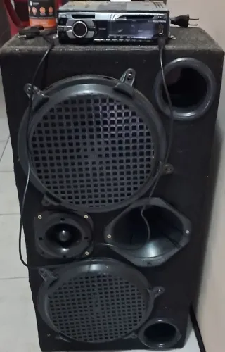 Caixa de som / com fonte e módulo ab