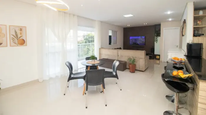 Apto 125m² | 3 dorms | Varanda gourmet | 2 vagas | Condomínio Clube