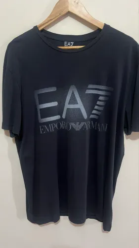 Camiseta Emporio Armani EA7 Original Preta Masculina GG