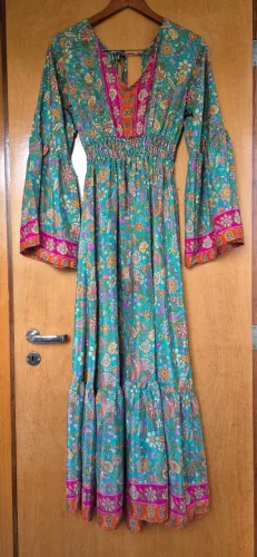 Vestido indiano - tamanho único (M a GG)