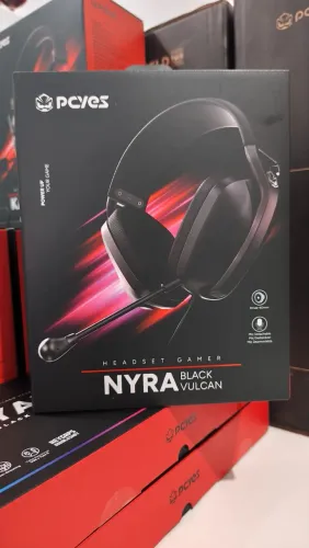 Headset Gamer Pcyes Nyra Black Vulcan