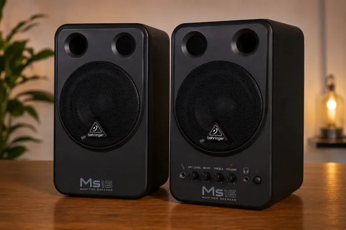 Monitores de Áudio Behringer MS16 Ativos Par Home Studio DJ 