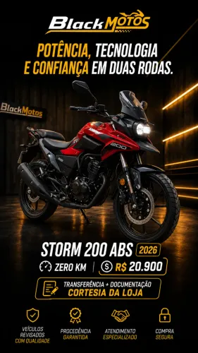 SHINERAY STORM 200 ABS 2026 0 KM
