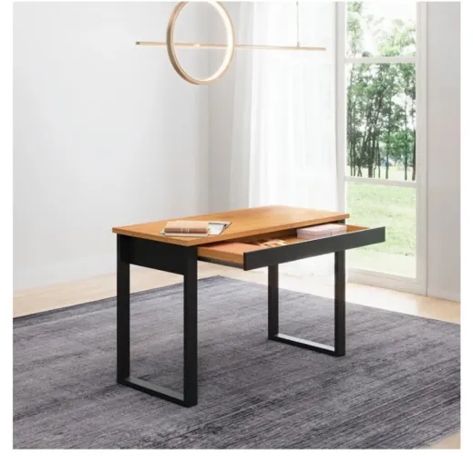 Escrivaninha/mesa cor freijó marca Dalla Costa industrial