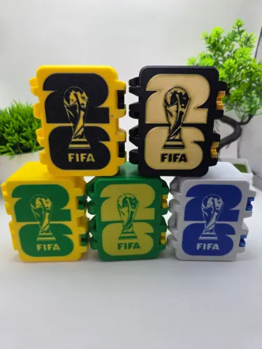Caixa porta figurinhas da Copa