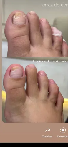 Manicure e pedicure a domicílio.