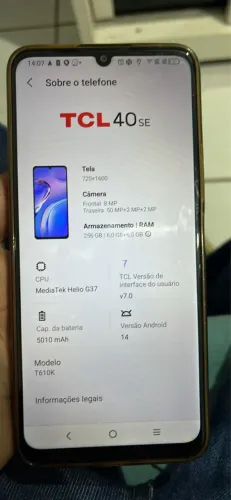 Vendo Android seminovo 256 GB