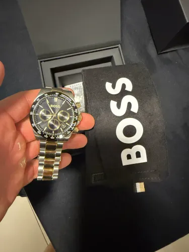 Relógio Boss Prata e dourado