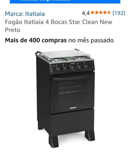 Fogão na caixa 600