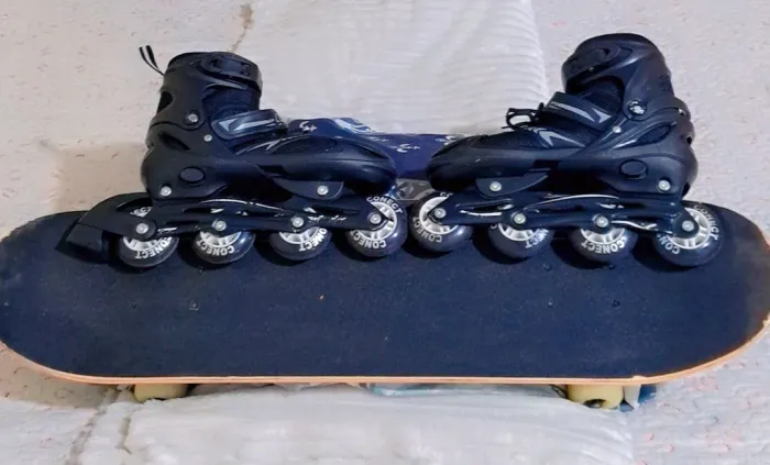 Vendo um patins e um skate só vendo se for os 2