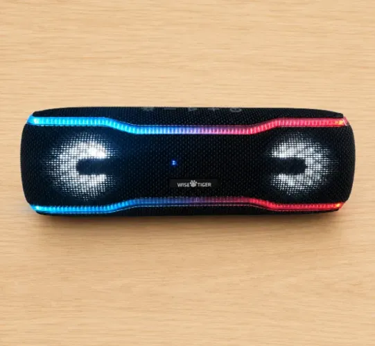 Caixa Som Bluetooth Wise Tiger 25w Ipx7 F10c Estéreo Rgb Nova, Lacrada a Pronta Entrega!!