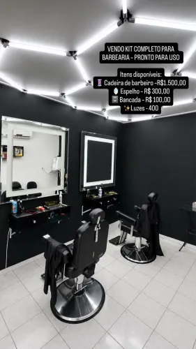 Vendo itens para barbearia
