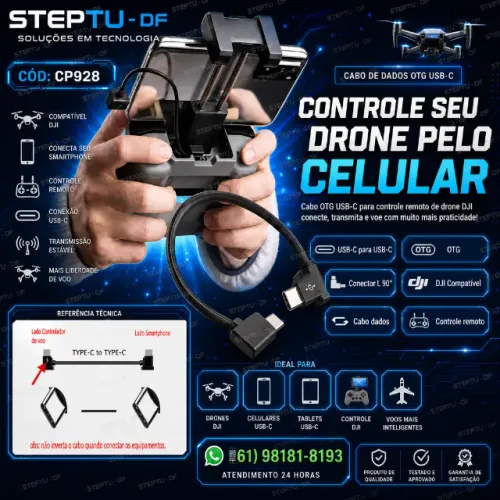 Cabo de dados OTG para Drone controle remoto de celular/tablet COD-CP928