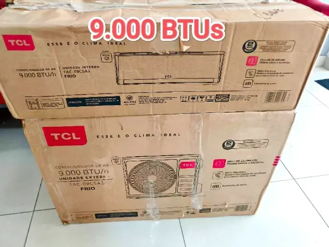 Ar Split TCL 9000 BTUs +  NOVO + Nota + 2 Anos Garantia Fábrica + Cartão 12x*!! 