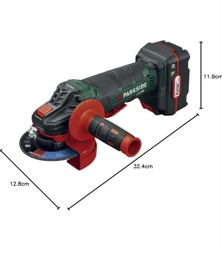 Esmerilhadeira Lixadeira Parkside 20v SEM FIO COM BATERIA E CARREGADOR