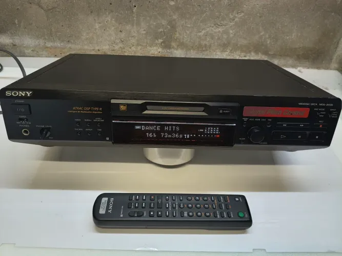 Aparelho de Mini disc Sony MDS je530+controle 