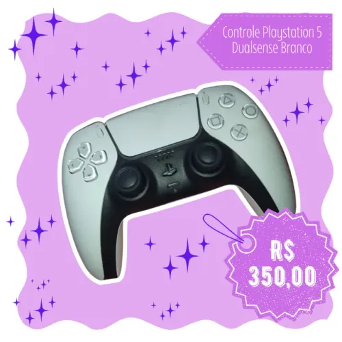 Controle Playstation 5 (Dualsense Branco)