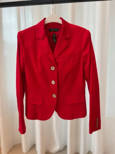 Blazer vermelho Ralph Lauren tamanho 38
