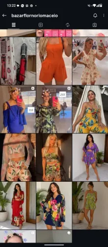 Lote de roupas e bolsas