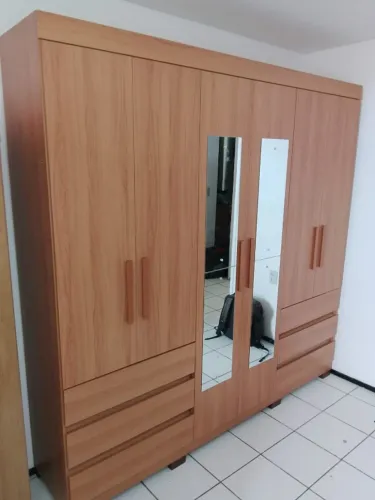 Guarda Roupa Panama Casal Com Espelho