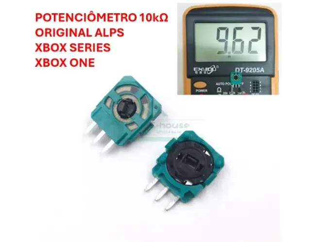 Par Potenciômetro Original para controle Xbox One e Xbox Series Analógico 3D 10k?