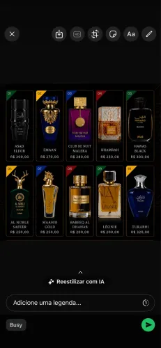 Perfumes importados.