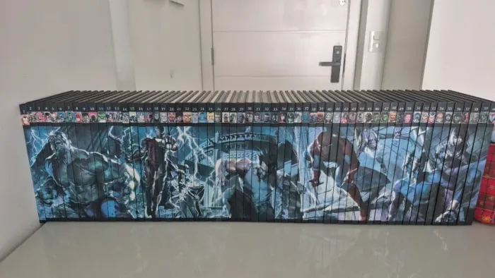 Coleção Completa Oficial De Graphic Novels Marvel Série Numerada Painel Artístico Na L