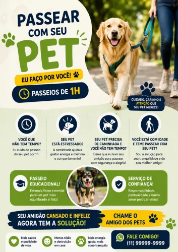 Amigo do passeio pet 
