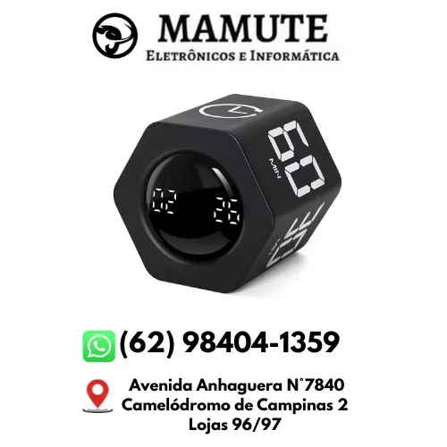 Timer Digital TimeHex Recarregável Display LED 500 mAh intervalos 99 min e 59 seg Hrebos