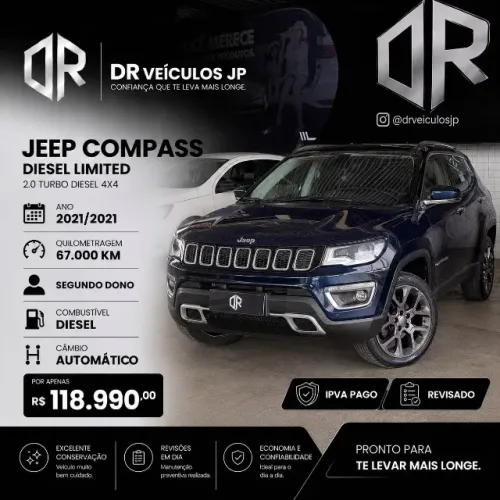 Jeep Compass Limited 2.0 4X4 Diesel 16V Aut. 2021