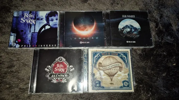 Lote 5 CDs Rosa de Saron ( Depois do Inverno, Lunação, Gran Paraíso, Acústico,  Cartas 