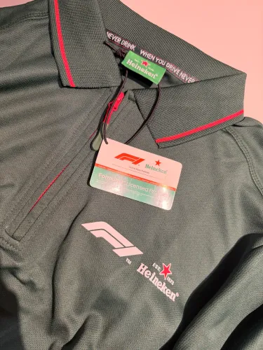 Camisa Polo Fórmula 1 + Heineken OFICIAL - tamanho G