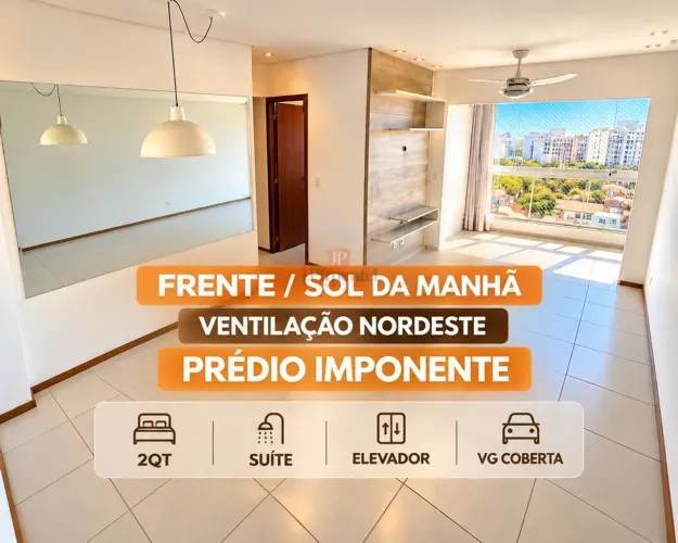 Apartamento a venda em Jardim Camburi 2 quartos com suíte perto da Estácio