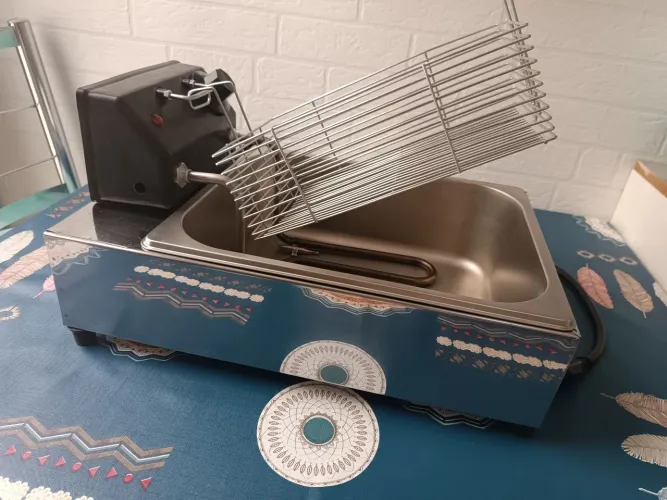 Fritadeira elétrica inox profissional 5 litros 