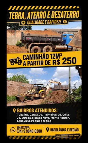 Aterro, Desaterro e venda de terra 