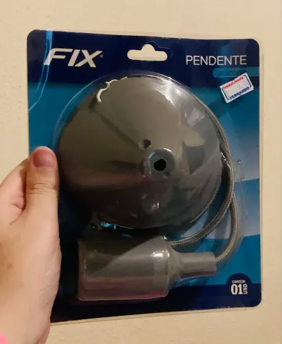 Pendente de teto cinza